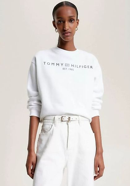 Tommy Hilfiger Sweatshirt MDRN REG CORP LOGO C-NK SWTSHRT im hüftlangen Sch günstig online kaufen