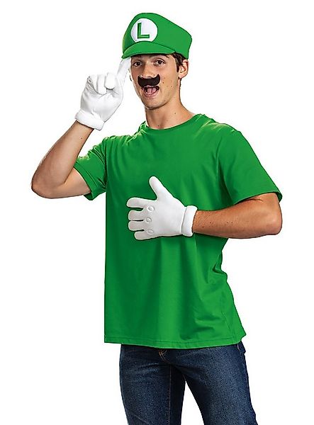 Metamorph Kostüm Super Mario Bros. – Luigi Accessoire-Set, Luigis Mütze, Ba günstig online kaufen
