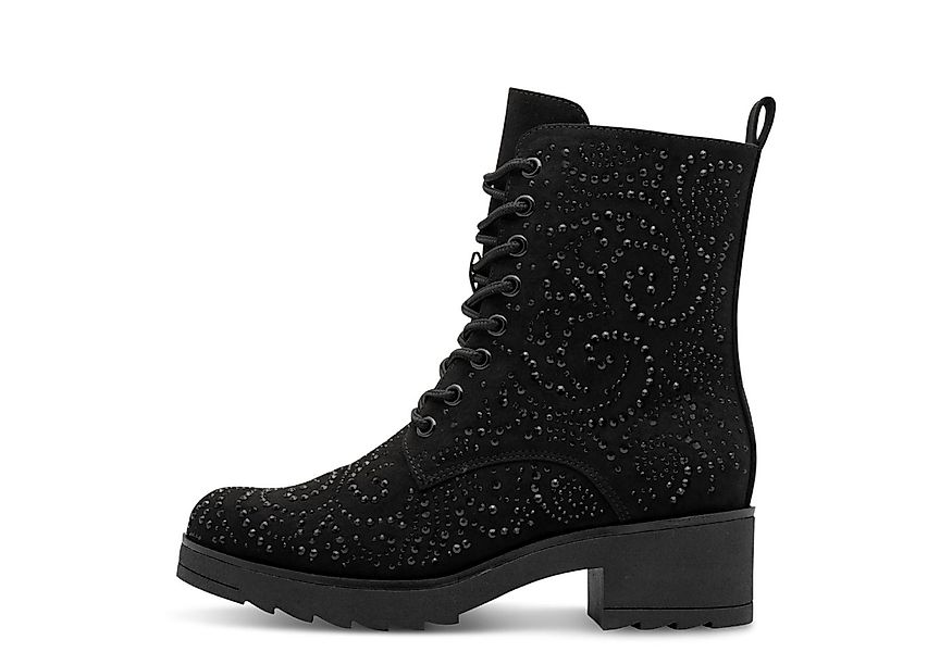 MARCO TOZZI Schnürstiefelette, Blockabsatz, Schnürboots mit funkelnden Stra günstig online kaufen