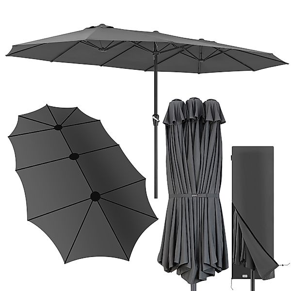 Kingsleeve Sonnenschirm, LxB: 460x270 cm, UV Schutz 80+ Schutzhülle XXL Alu günstig online kaufen