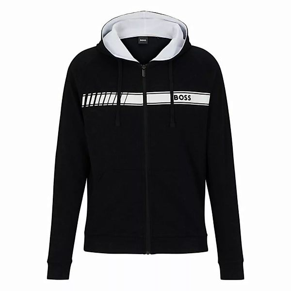 BOSS Sweatjacke Authentic Jacket H mit kontrastfarbenem Streifen günstig online kaufen