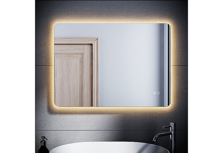 SONNI Badspiegel LED Badspiegel mit Touch, 3 Lichtfarben, Anti-Beschlag, 70 günstig online kaufen