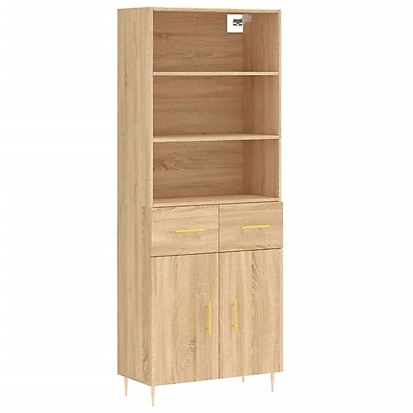 vidaXL Highboard Sonoma-Eiche 69,5x34x180 cm Holzwerkstoff 3200508 günstig online kaufen