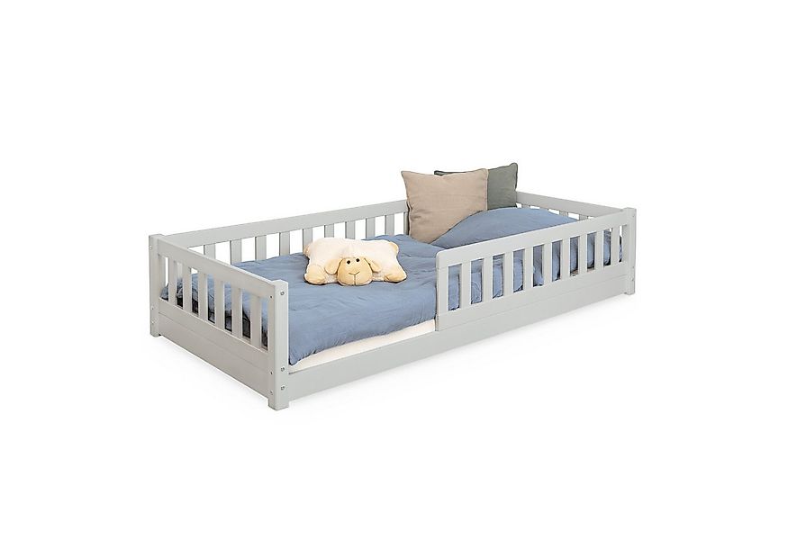 Ehrenkind Kinderbett Bodenbett Lille aus massivem Kiefernholz mit Rausfalls günstig online kaufen