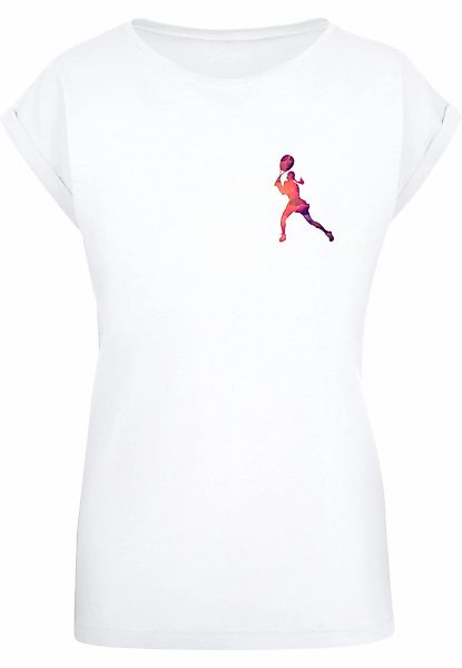 Merchcode T-Shirt "Merchcode Damen Ladies Tennis Woman Silhouette - T-Shirt günstig online kaufen