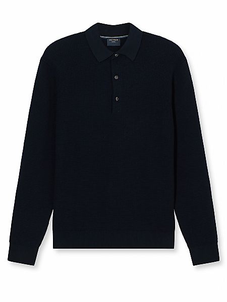 OLYMP Polokragenpullover "Waffle Structure Pullover", strukturiert, unifarb günstig online kaufen