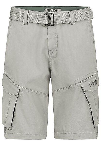 SUBLEVEL Cargoshorts Cargo mit Gürtel und Design Taschen Cargo Bermuda günstig online kaufen