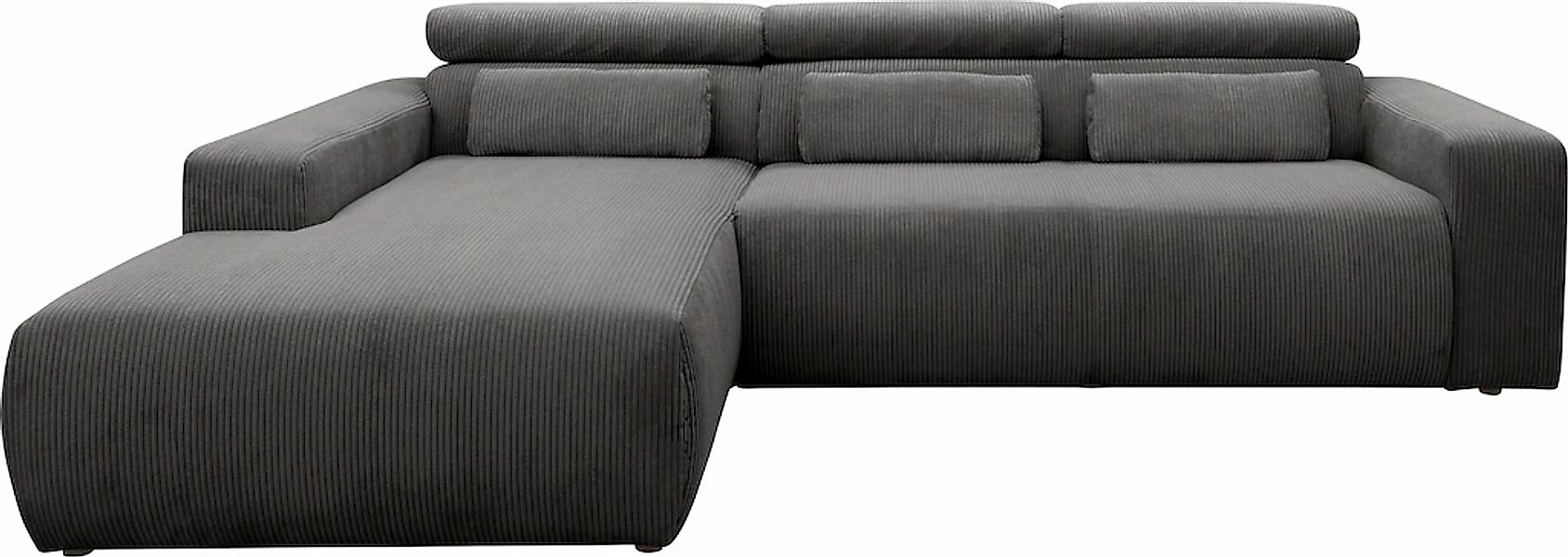 DOMO collection Ecksofa "Brandon B/T/H: 289/177/80 cm, whlw. mit Sitztiefen günstig online kaufen