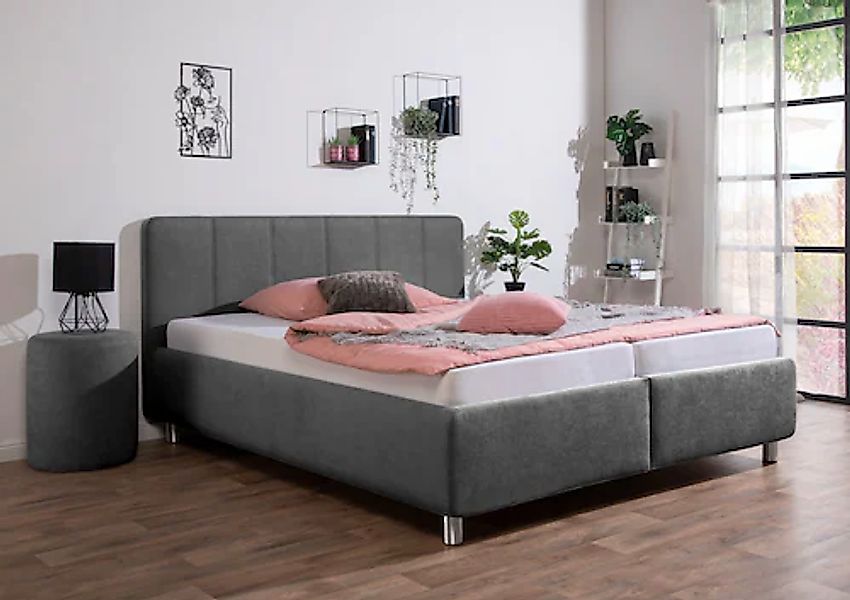 Maintal Polsterbett »Wiesenblick, in Samt &Struktur erhältlich« mit Bettkas günstig online kaufen