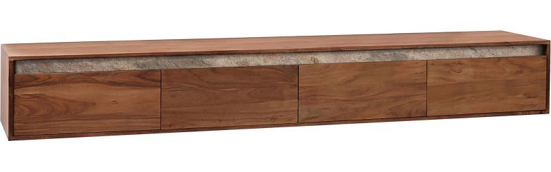 DELIFE Lowboard Stonegrace, Akazie Braun Schiefer günstig online kaufen