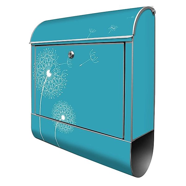 Banjado Design Briefkasten Silber Pulverbeschichtet 39x47x14cm 2 Schlüssel günstig online kaufen