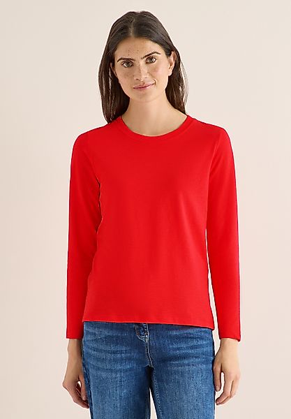 Cecil Langarmshirt aus reiner Baumwolle günstig online kaufen