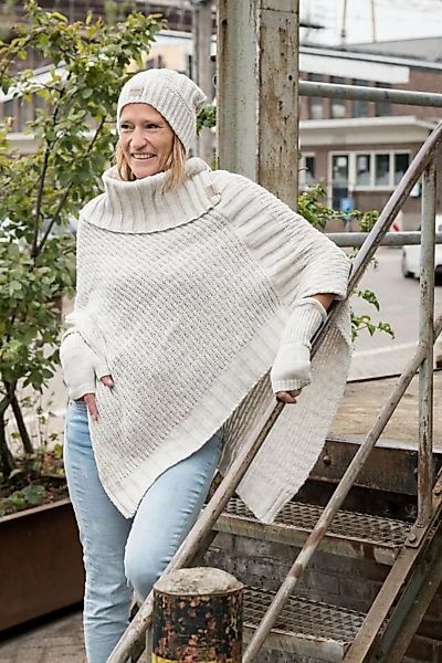 Knit Factory Strickponcho Nicky Ponchos One Size Glatt Beige (1-tlg) modern günstig online kaufen