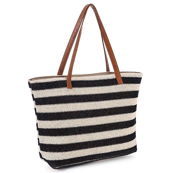 ZEUOPQ Strandtasche Damen-Strohstrandtasche Stroh Strandtasche Große günstig online kaufen