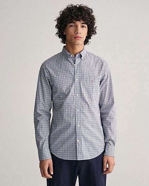 Gant Langarmhemd REG POPLIN MICROCHECK SHIRT Micro-kariert, Popeline, leich günstig online kaufen