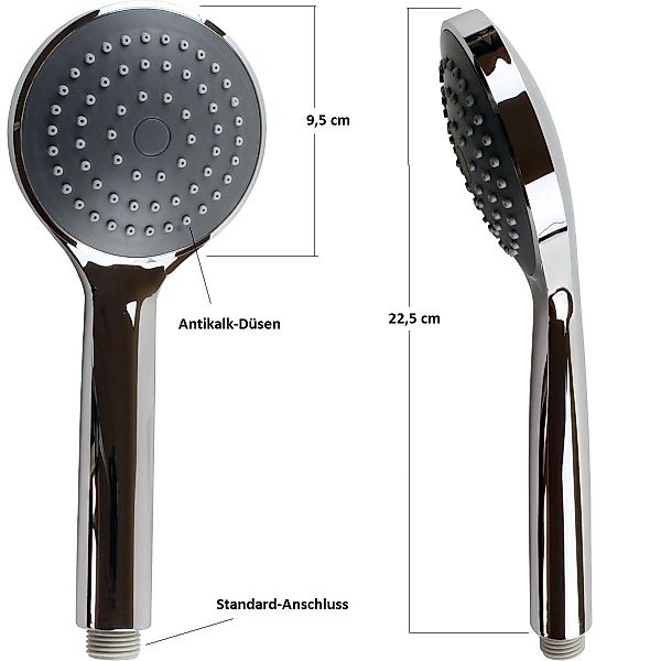 Sanixa Handbrause Brause-Kopf Duschkopf Handdusche Brausekopf günstig online kaufen