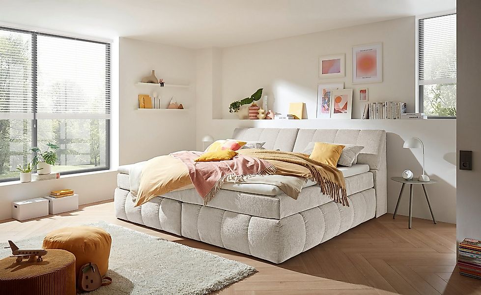 ED EXCITING DESIGN Boxspringbett Elkford, Familienbett in der Größe 240x200 günstig online kaufen