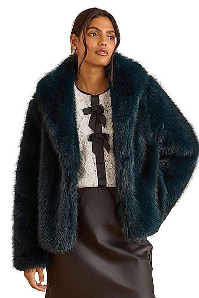 Love & Roses Fellimitatmantel Love & Roses Kunstfellmantel mit Schalkragen günstig online kaufen