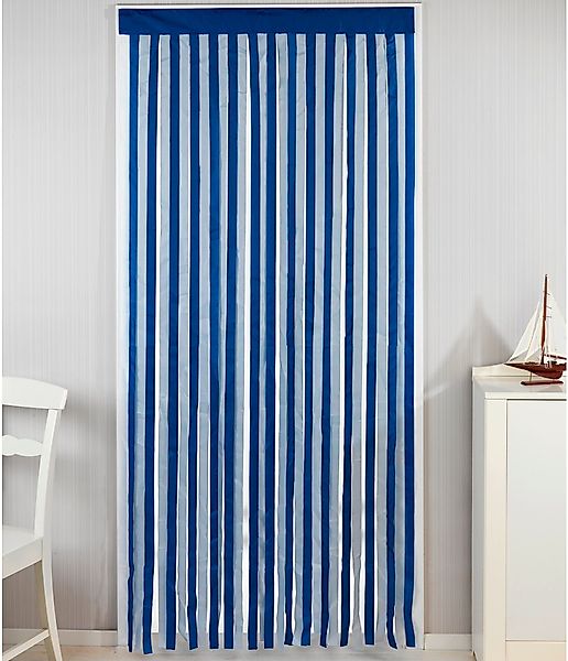 Maximex Türvorhang "Insektenschutz" Klettband 1 Stk. tlg. Blau-Weiß, zuschn günstig online kaufen
