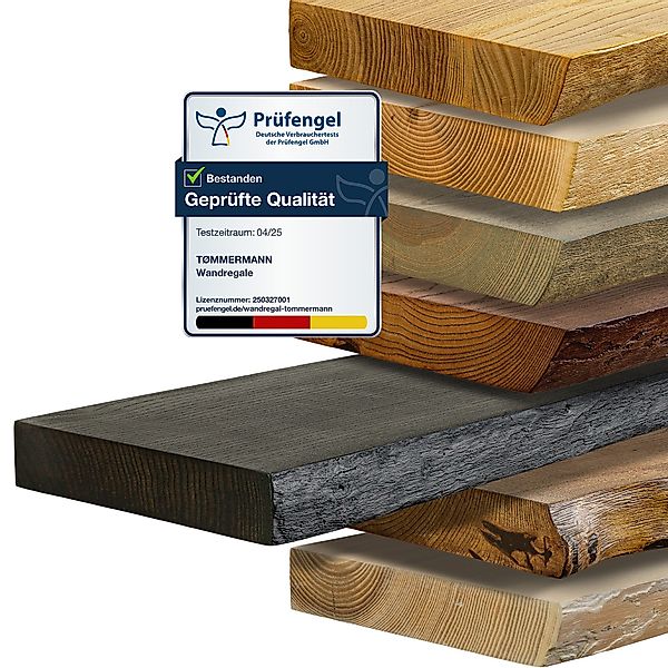 tømmermann Wandregal Schweberegal Holzregal mit Baumkante günstig online kaufen