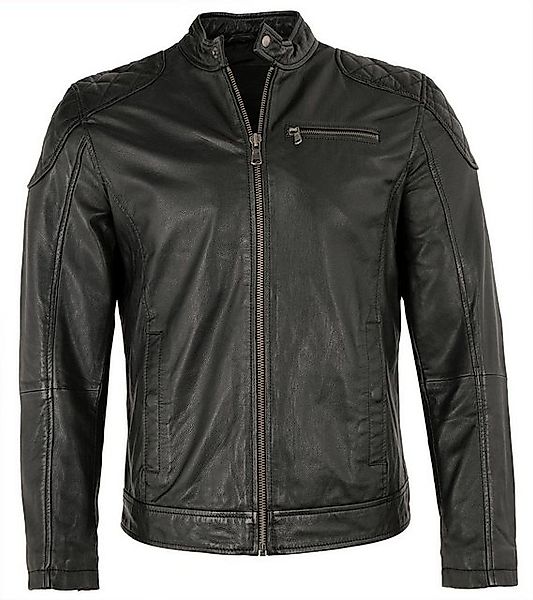 Lederjacken24 Lederjacke PB-HW 22-506 Herren Lederjacke Lammnappa schwarz günstig online kaufen