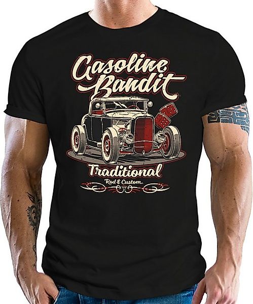 GASOLINE BANDIT® T-Shirt für Rockabilly Hot-Rod günstig online kaufen