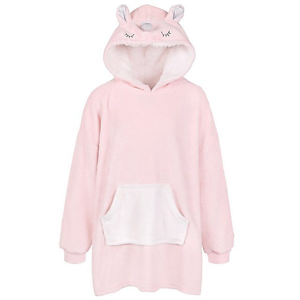 Sarcia.eu Kapuzensweatshirt Hellpinker Kapuzenpullover Oversize Einhorn Uni günstig online kaufen