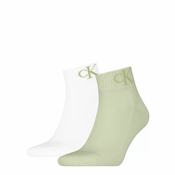 Calvin Klein Jeans Kurzsocken "CKJ MEN QUARTER 2P MONOGRAM", (2 Paar, 2 Paa günstig online kaufen