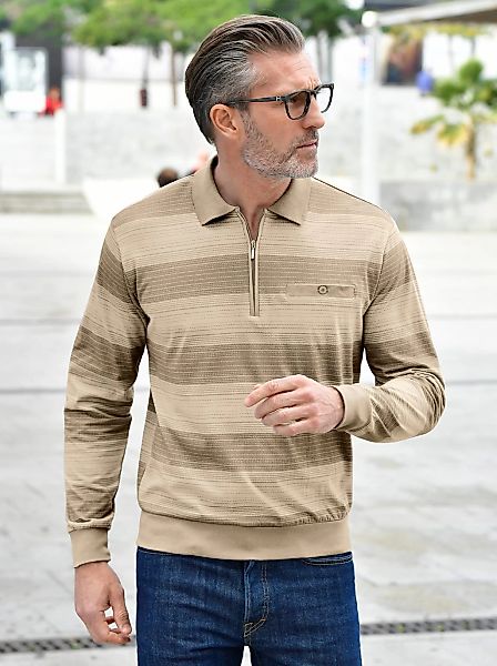 Marco Donati Poloshirt "Langarm-Shirt" 1 Stk. tlg. günstig online kaufen