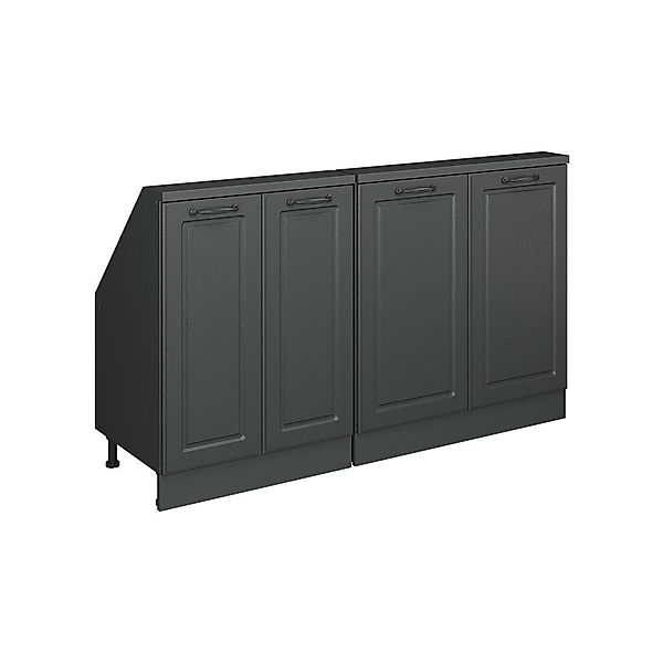 Vicco Unterschrank R-Line, Anthrazit Landhaus/Anthrazit, 140 günstig online kaufen