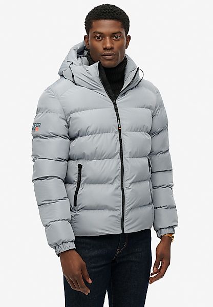 Superdry Steppjacke "HOODED SPORTS PUFFER JACKET" mit Kapuze Kunstfaser, re günstig online kaufen