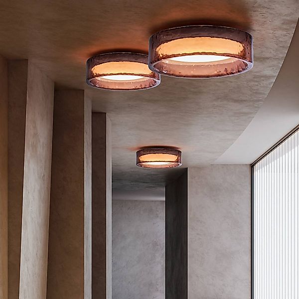 MARSET LED-Deckenlampe Ringo, Ø 70 cm, rosé Kunststoff, CCT günstig online kaufen