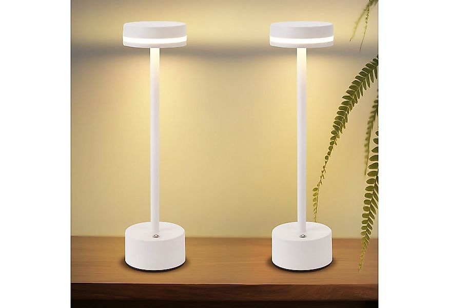 ZMH Tischleuchte Kabellos LED Nachttischlampe Akku Dimmbar, Touch-Steuerung günstig online kaufen