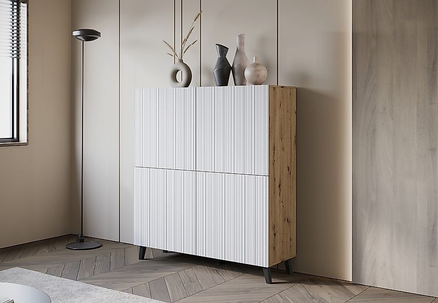INOSIGN Highboard "HIGHBOARD PHUKET", (1 St.), moderne Kommode mit 4 Türen günstig online kaufen