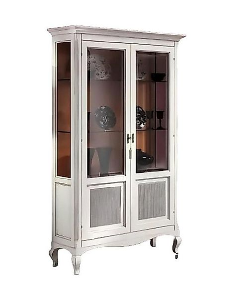Xlmoebel Vitrine Luxuriöser Glaskorpus aus Holz - Italienisches Möbeldesign günstig online kaufen