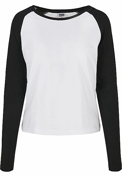 URBAN CLASSICS Langarmshirt "Urban Classics Damen Ladies Contrast Raglan Lo günstig online kaufen