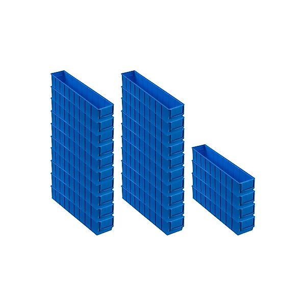 PROREGAL SuperSparSet 24 x Blaue Industriebox 500 S HxBxT 8,1 x 9,1 x 50 cm günstig online kaufen