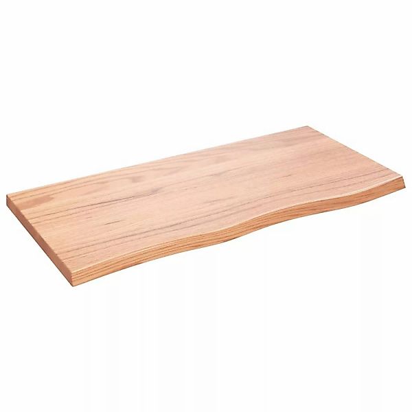 vidaXL Waschtischplatte Hellbraun 100x50x4 cm Massivholz Behandelt günstig online kaufen