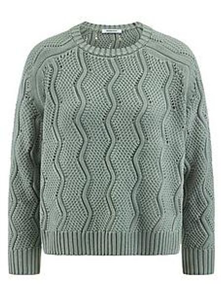 Rundhals-Pullover aus 100% SUPIMA-Baumwolle Peter Hahn grün günstig online kaufen