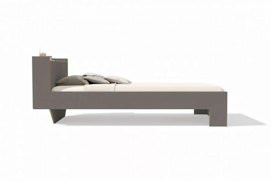 NOOK Doppelbett Anthrazit 200 x 220 cm günstig online kaufen