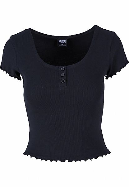 URBAN CLASSICS T-Shirt "Urban Classics Damen Ladies Rib Babylock Tee" 1 Stk günstig online kaufen
