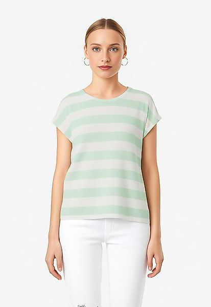 Vero Moda Kurzarmshirt VMWIDE STRIPE SL TOP GA JRS NOOS Viskosemischung günstig online kaufen