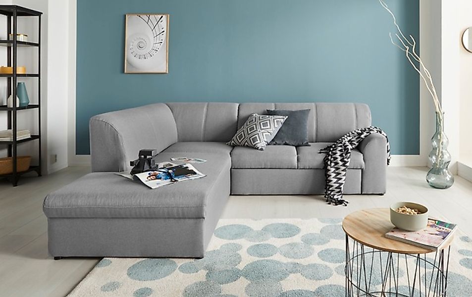 DOMO collection Ecksofa »Topper zeitlos elegant, kompakte Stellmaße, OTTOs günstig online kaufen