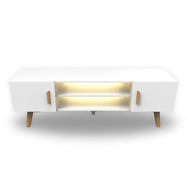 kalb Lowboard Lia weißes TV Lowboard günstig online kaufen