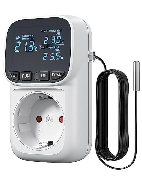 DEWENWILS Steckdosen-Thermostat Temperaturregler, Deutsches Display, Temper günstig online kaufen