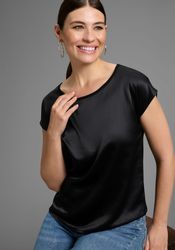 Laura Scott Shirtbluse aus Satin und günstig online kaufen