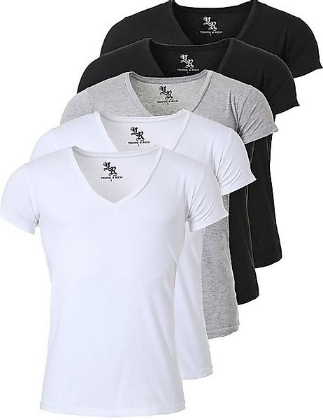 Young & Rich T-Shirt Herren Uni günstig online kaufen