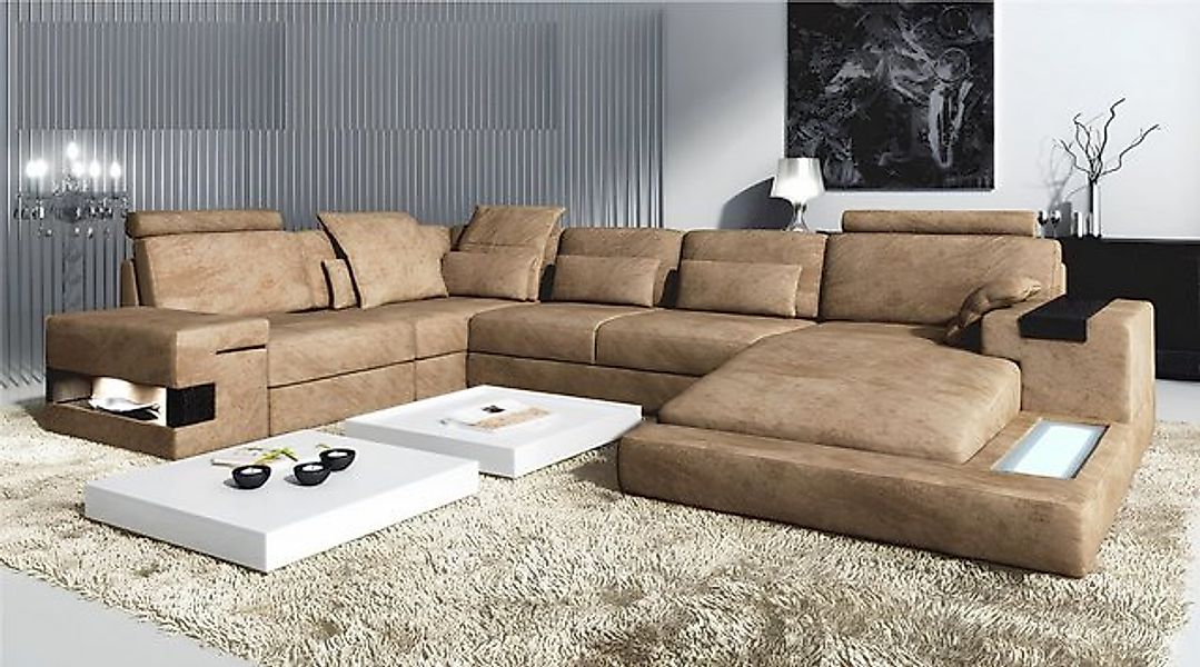 JVmoebel Ecksofa Ecksofa U-form Sofa Polstersofa Couch Sofas Couchen Ecksof günstig online kaufen