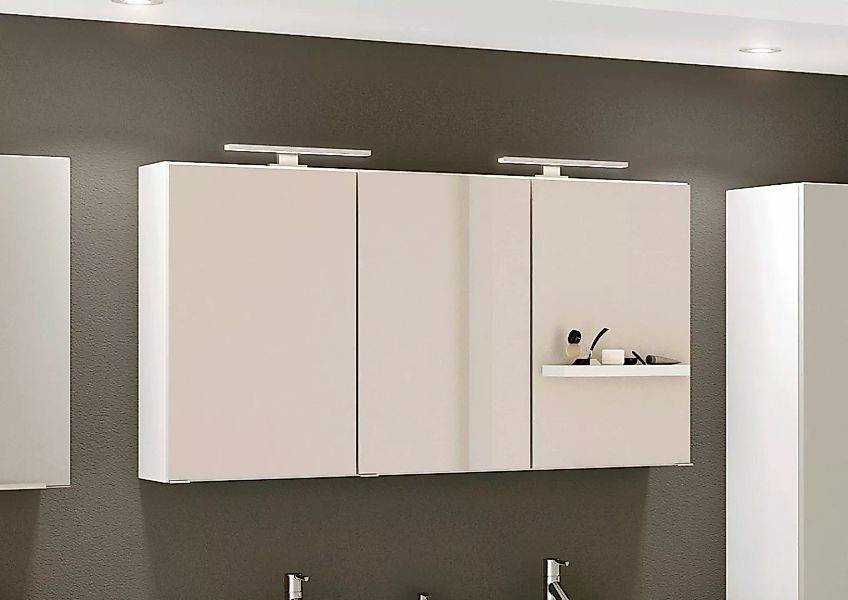 welltime Spiegelschrank "Matera", Breite 120 cm, mit 6 verstellbaren Glasbö günstig online kaufen