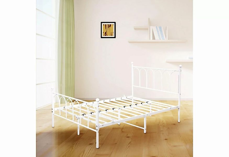 HAUSS SPLOE Metallbett 90 x 200cm mit Lattenrost für Schlafzimmer ohne Mart günstig online kaufen